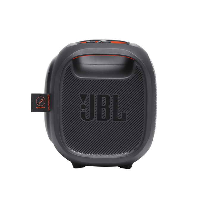JBL PartyBox On-The-Go - Black - Portable party speaker with built-in lights and wireless mic - Right image number null